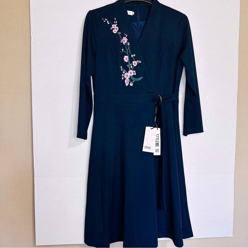 Stylewe Blue Polyester Dress Sz. 6-8